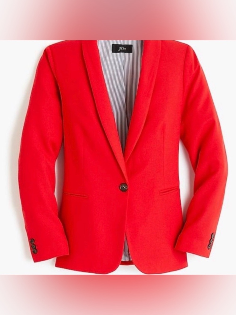 J.Crew Parke Blazer in Wool Flannel Red Size 4 NWT